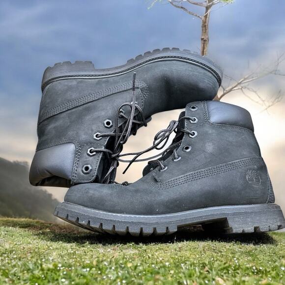 Timberland Women’s Waterproof Leather Ankle Boots Box Included Black Size 8M - Picture 9 of 9